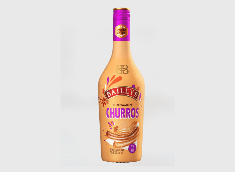 Bailey’s Irish Cream Liqueur Cinnamon Churros, liqueur, dessert, sweet, cream, creme